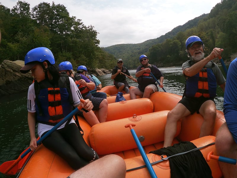 Whitewater rafting in West Virginia. Photo: Stephen Starr