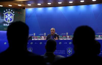 Brazilian national team head coach Tite attends a news conference in Rio de Janeiro, Brazil, March 12, 2018. REUTERS/Pilar Olivares