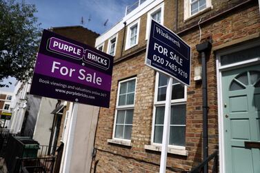 London property values climbed 2.4 per cent to £603,855 (Dh2.86 million) on average in October. Reuters