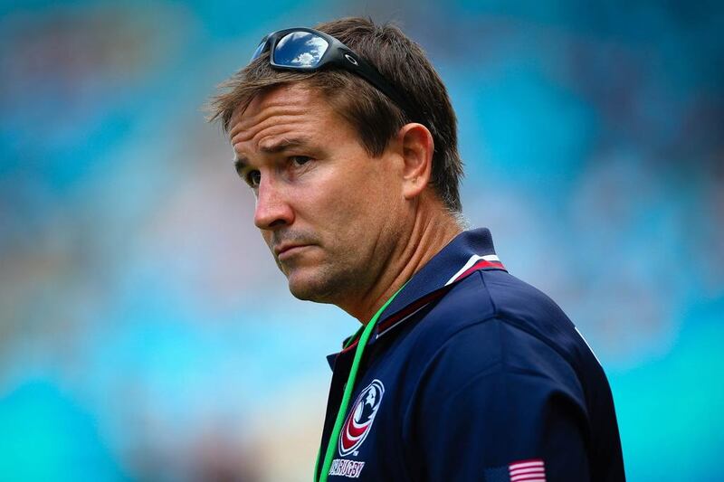 Former England sevens coach Mike Friday is in the first season in his new position at the helm of the United States squad. Patrick Hamilton / AFP