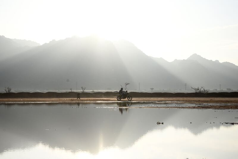 Australian biker Toby Price during Stage 1B of the Dakar Rally around the Saudi city of Ha'il, on Sunday,  January 2. AFP