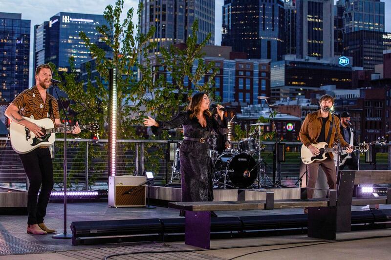 Lady A performs 'Like a Lady' at the 56th Academy of Country Music Awards in Nashville, Tennessee. Reuters