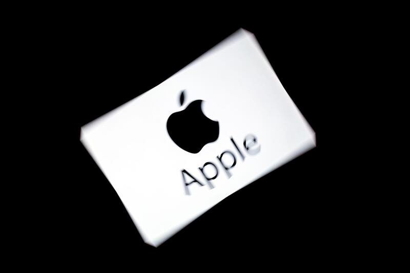 (FILES) In this file photo taken on February 18, 2019 US multinational technology company Apple's logo is displayed on a tablet in Paris.  Apple said on April 30, 2019 that profits in the past quarter dropped amid slowing iPhone sales, but the results were above Wall Street expectations and sent shares sharply higher. / AFP / Lionel BONAVENTURE
