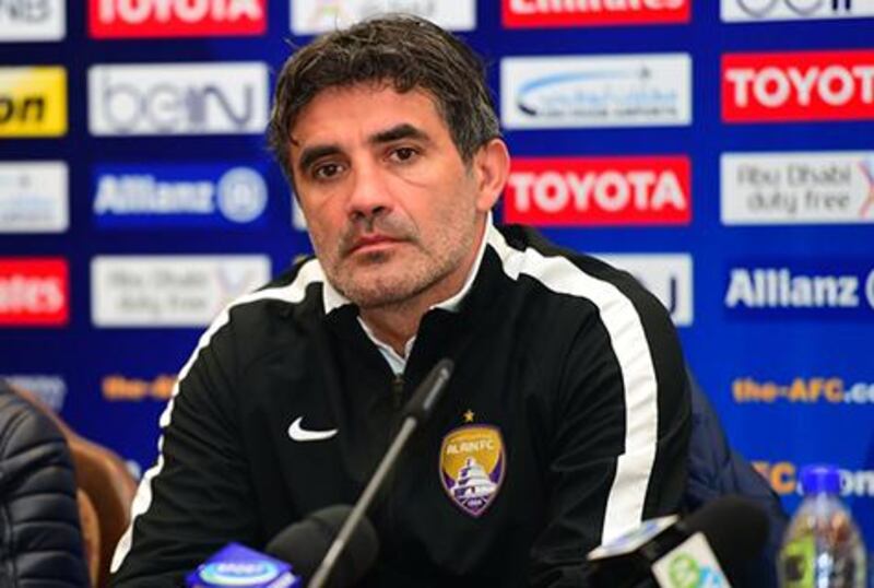 Al Ain manager Zoran Mamic says his team are ready for Al Hilal. Courtesy Al Ain FC