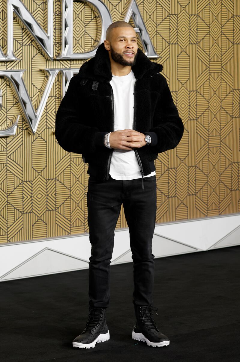 Boxer Chris Eubank Jr attends the premiere of 'Black Panther: Wakanda Forever' in London. Getty