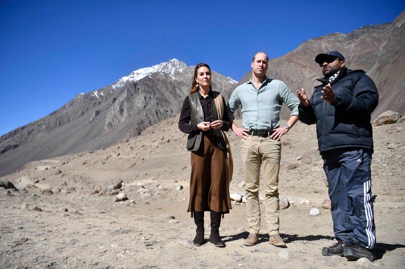 He is a noted conservationist and is pictured here with his wife Catherine, Duchess of Cambridge, during a visit to the Chiatibo glacier in the Hindu Kush mountain range in Pakistan in 2019. There, they spoke to an expert about how climate change is affecting glacial landscapes. Getty Images