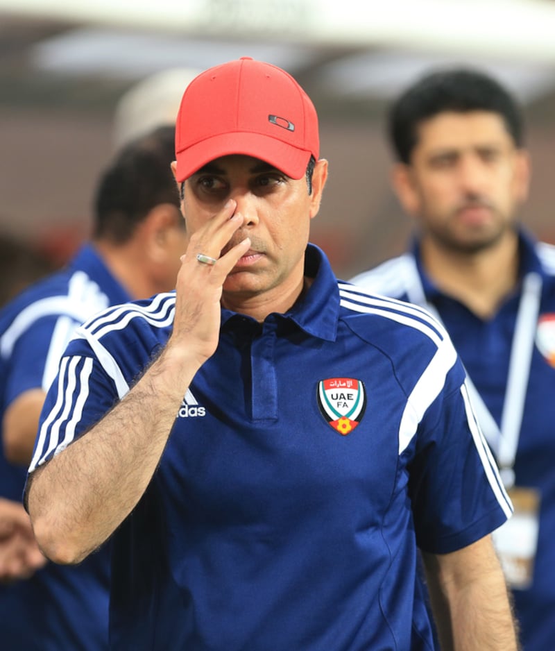 Mahdi Ali has been UAE national football team manager since 2012 but he was involved in the development of the current squad for a lot longer than that. Ravindranath K / The National



