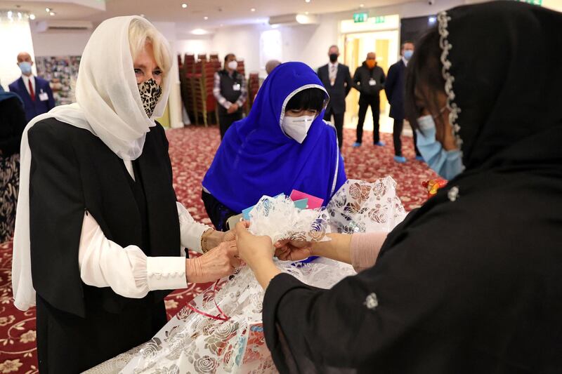 The royal also helped to assemble food hampers for those in need and key front line workers. AFP