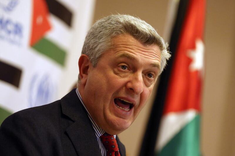 The United Nations High Commissioner for Refugees, Filippo Grandi, has praised the UAE for vowing to take in Syrian refugees. AFP 