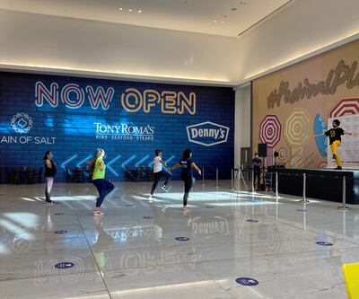 Festival Plaza, Jebel Ali, will be holding free Zumba classes in the mall as part of Dubai Fitness Challenge. Photo: Festival Plaza, Jebel Ali