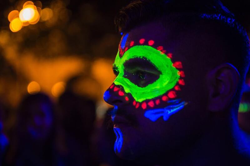 A man attends a festival marking the 475th anniversary of the founding of Guadalajara in Mexico. Hector Guerrero / AFP Photo