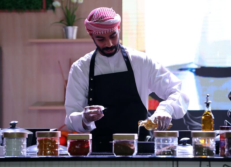 A participant at the cooking competition