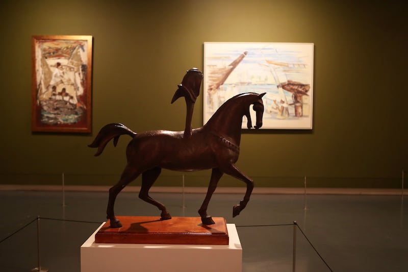 Arabian Horseman by Sami Mohammed (1989). Pawan Singh / The National