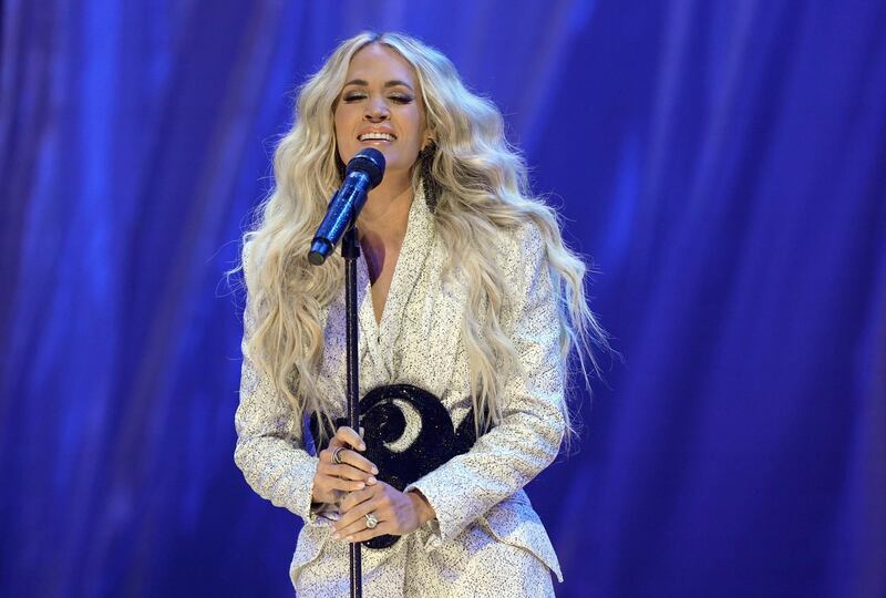 Carrie Underwood performs 'I Wanna Remember' at the CMT Music Awards. AP