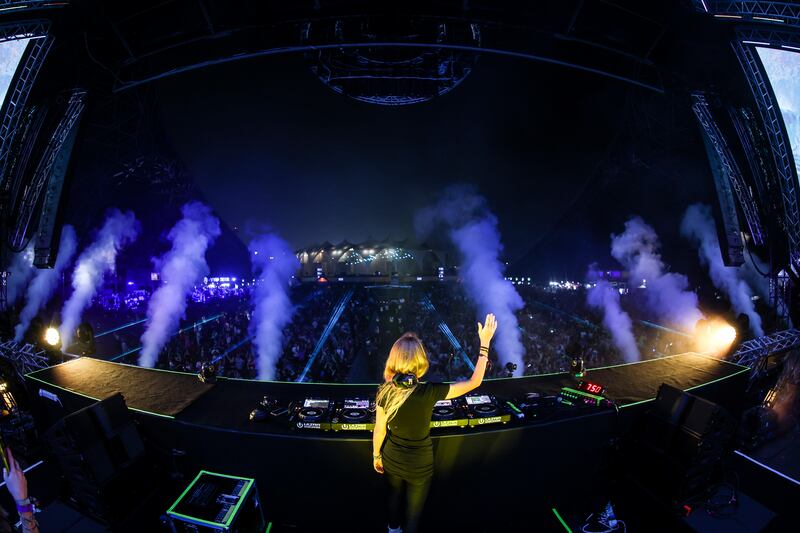 Swiss DJ Nora En Pure performs on the Main Stage