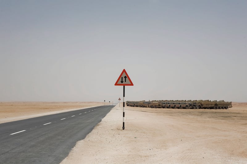 Abu Dhabi - May 25, 2008: Highway East 11 passes through every Emirate but Fujerah as it travels along the Gulf coast from the Saudi Arabian/ Abu Dhabi border to the Oman border in Ras Al Khaima. Lauren Lancaster / The National *** Local Caption ***  LL_E11_009.jpgLL_E11_009.jpg