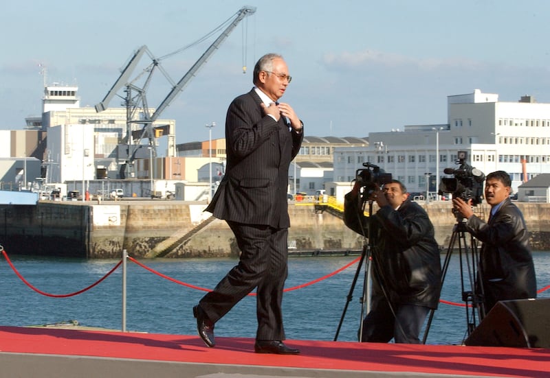 Najib Razak arrives in France for the launching of two Scorpion submarines ordered by Malaysia. AFP