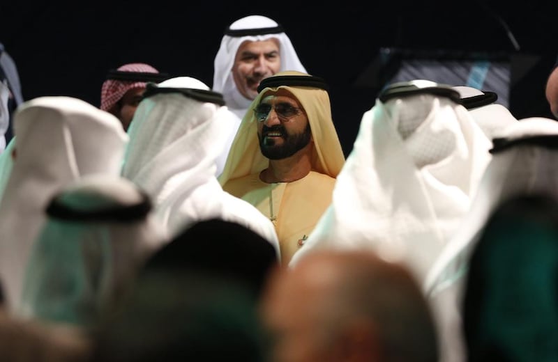 The Arab Hope Makers initiative was launched this week by Sheikh Mohammed bin Rashid, Vice President and Ruler of Dubai. Karim Sahib / AFP