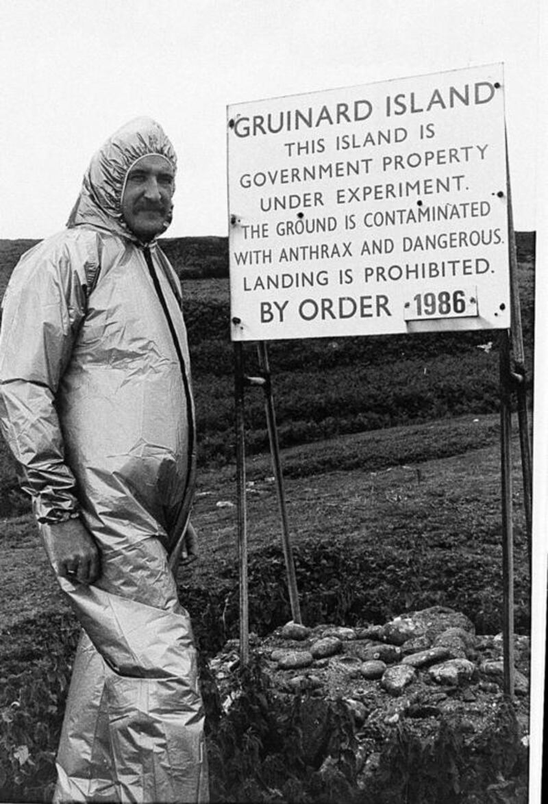 The Scottish island of Gruinard had been quarantined for decades after field trials of anthrax as biological weapon in 1942. AP Photo