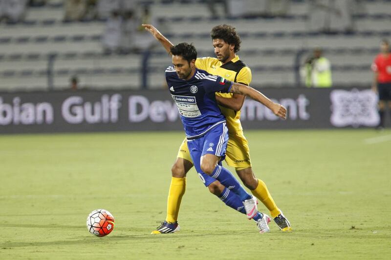 Luis Jimenez has started his Al Nasr career in fine form, scoring four goals to help the club top the league table. Jeffrey E Biteng / The National