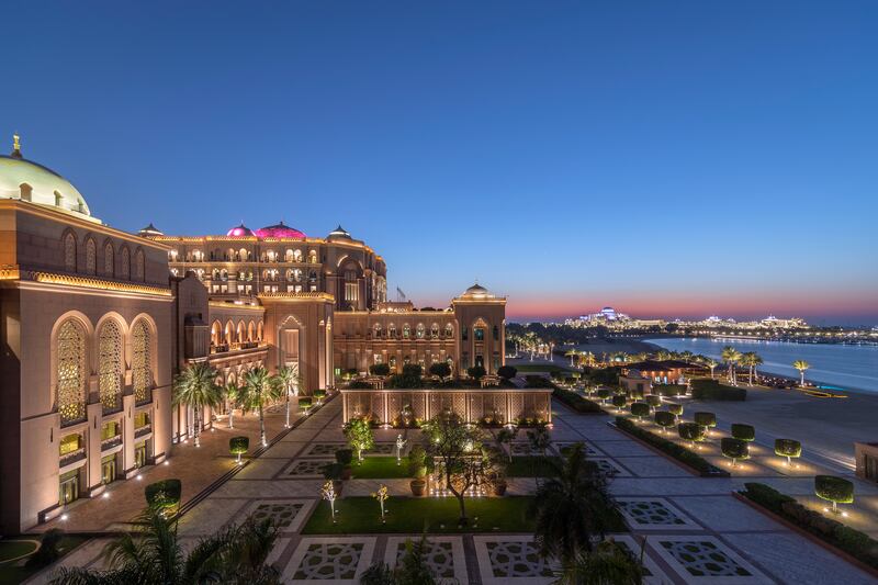 With its golden exterior, lofty arches and fountain-lined walkways, Emirates Palace is a sight to behold. Photo: Emirates Palace Mandarin Orietal 