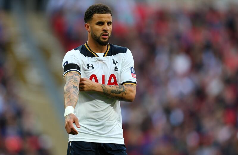 LONDON, ENGLAND - APRIL 22: Kyle Walker of Tottenham Hotspur during the Emirates FA Cup semi-final match between Tottenham Hotspur and Chelsea at Wembley Stadium on April 22, 2017 in London, England. (Photo by Catherine Ivill - AMA/Getty Images) *** Local Caption ***  sp05ma-football-walker.jpg