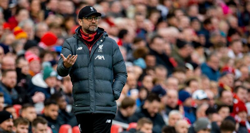 Liverpool manager Jurgen Klopp during the match against Southampton. EPA