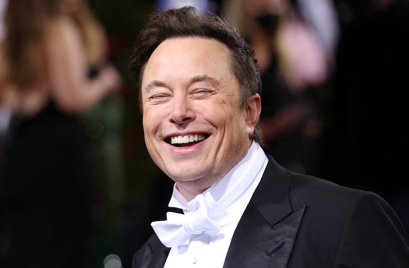 Mr Musk arrives at the Met Gala at the Metropolitan Museum of Art in New York City in May. Reuters 