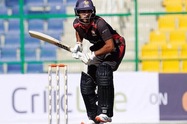 CP Rizwan hit 109 runs off 136 balls for the UAE against Ireland. Abu Dhabi Cricket
