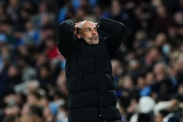 File photo dated 26-04-2022 of Manchester City manager Pep Guardiola who promised Manchester City will bounce back from their Champions League heartache at the Bernabeu Stadium. Issue date: Thursday May 5, 2022.