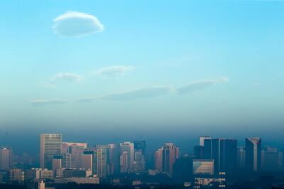 BEIJING, CHINA - AUGUST 21: A general view of the central business district after rain on August 21, 2019 in Beijing, China. (Photo by Li Jianbo/VCG via Getty Images)