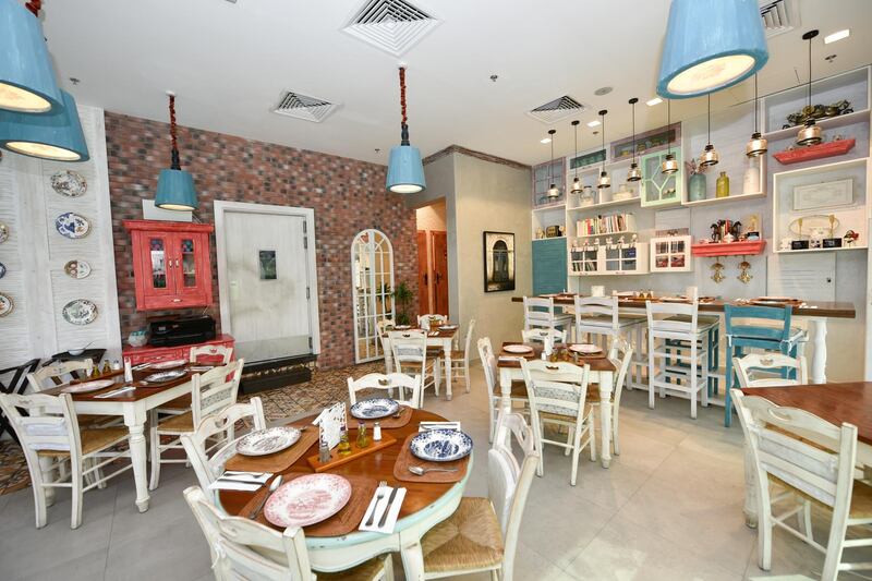 The homely decor of Bait Maryam in JLT's Cluster D echoes the restaurant's authentic menu.