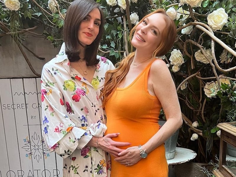 Lindsay Lohan shared pictures from her baby shower on Instagram. Photo: Lindsay Lohan / Instagram