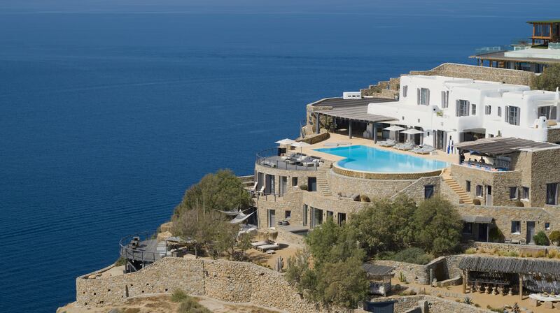 The planned sale comes 10 years after the A-list hairdresser Charles Worthington bought the eight-bedroom villa on Mykonos. Photo: Beauchamp Estates