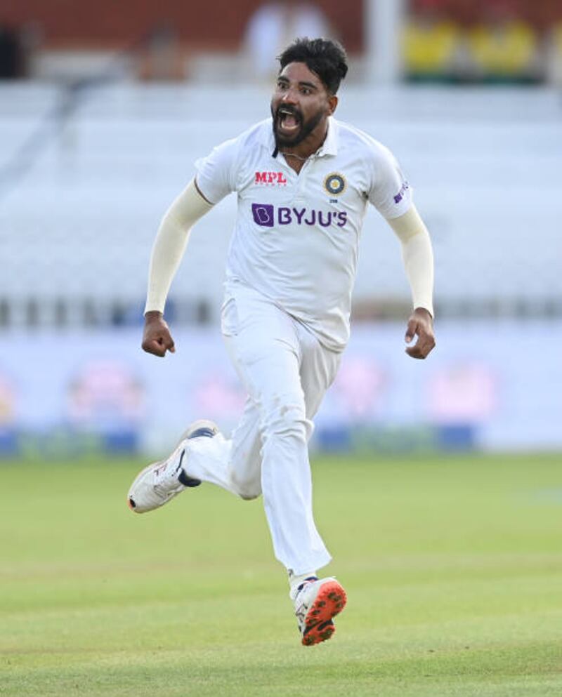 Mohammed Siraj was the pick of India's bowlers, snaring four.