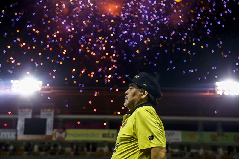 Diego Maradona is on the cusp of a title as coach of Dorados de Sinaloa as the Mexican second division club won the first leg of the title match 1-0 against Atletico San Luis at the Banorte Stadium in Culiacan. AFP