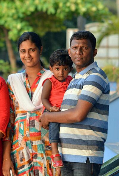 The funeral of Deepa Kumar, an accountant in Dubai who was among 17 travelers who died in a bus accident, took place on Sunday in his hometown in Kerala in southern India. Deepa Kumar is seen here with his daughter Amulya, near his wife Athira and her family during a visit to Kerala last year. Supplied by Deepa Kumar‚Äôs family 