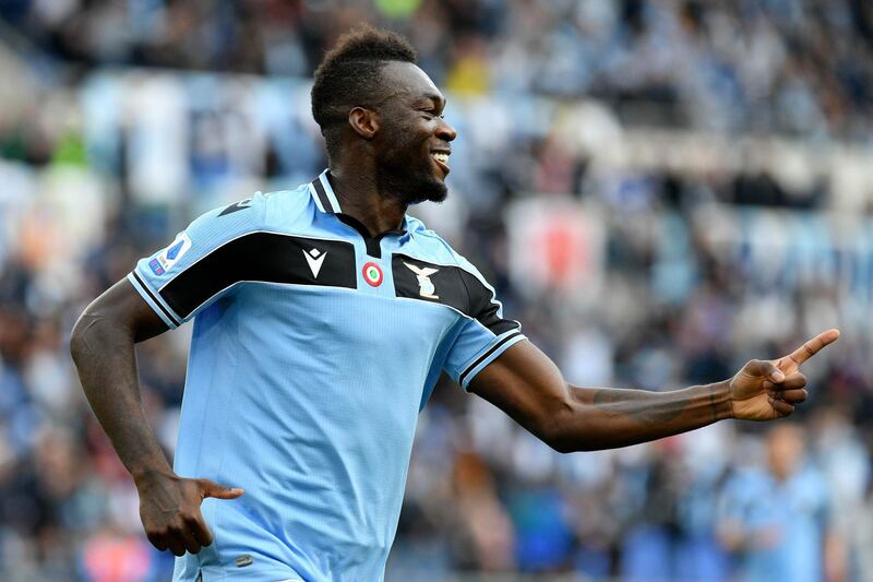 ROME, ITALY - FEBRUARY 02: Felipe Caicedo of SS Lazio celebrates a second goal during the Serie A match between SS Lazio and SPAL at Stadio Olimpico on February 02, 2020 in Rome, Italy. (Photo by Marco Rosi/Getty Images)