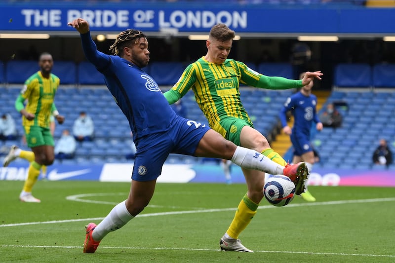 Conor Townsend – 7. Got caught out in defence on a few occasions but provided an option on the left wing and helped West Brom push Chelsea back.  AFP