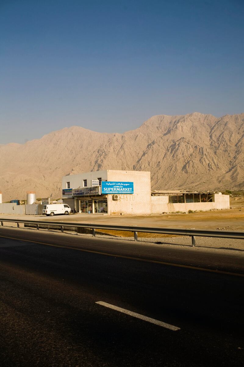 Ras Al-Khaimah - October 8, 2008: Highway E11 as it approachs the Ras Al-Khaimah/Oman border.   Lauren Lancaster / The National *** Local Caption ***  LL_ell cover001.jpgLL_ell cover001.jpg