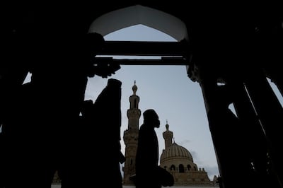 A worshipper at Cairo's Al Azhar mosque. After months of delay, Egypt's national dialogue will begin on May 3. AP 