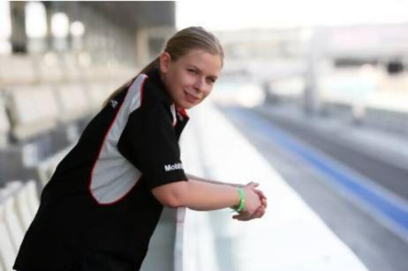 Christina Nielsen has had a good start to her career in the Middle East series having finished sixth and eighth in the opening rounds in Bahrain. Pawan Singh / The National