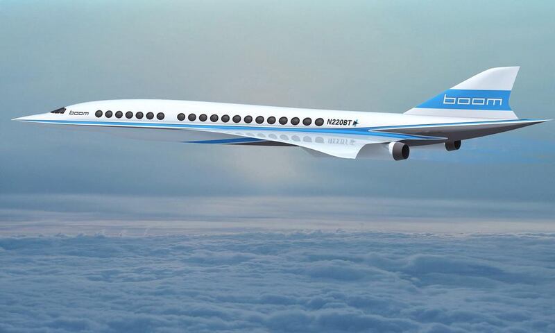 Sir Richard Branson has ordered 10 supersonic jets, which the manufacturer Boom claims will herald a new era of 'affordable' supersonic travel. Courtesy Boom



