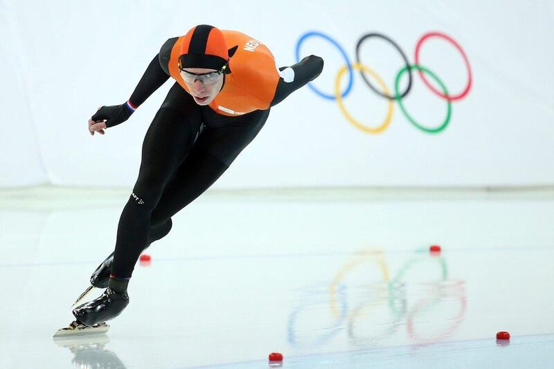 Jorrit Bergsma won the 10,000-metre speed skating gold for the Netherlands on Tuesday. Quinn Rooney / Getty Images