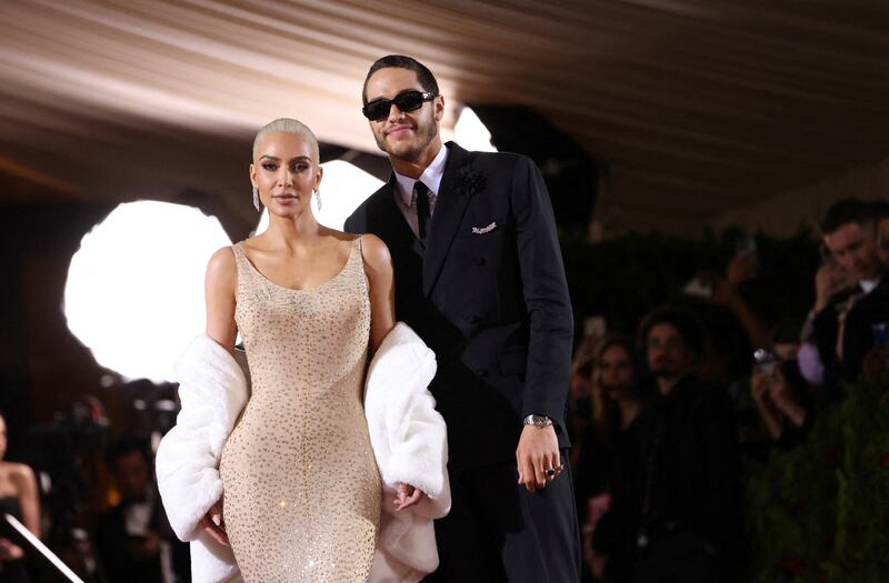 Kim Kardashian and Pete Davidson at the Met Gala in New York City in May. The couple have reportedly decided to break-up after dating for nine months. Reuters