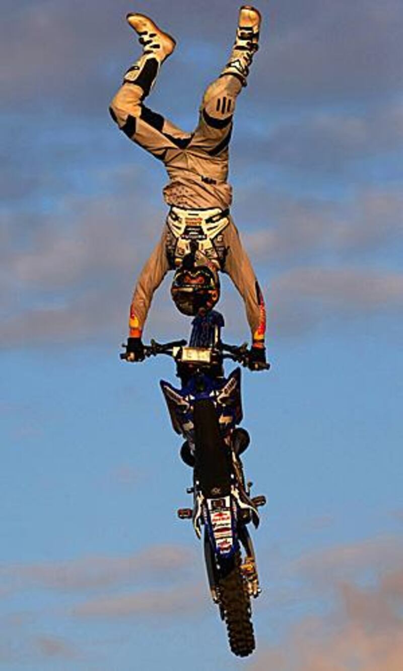 Robbie Maddison, the Australian stuntman, wants to make a record-breaking jump in Dubai next year.