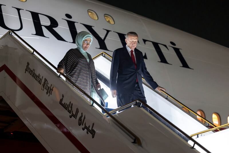 Turkish President Recep Tayyip Erdogan has arrived in the UAE on an official visit. All photos: Wam