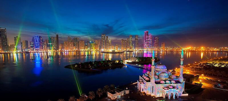 Sharjah Light Festival. 