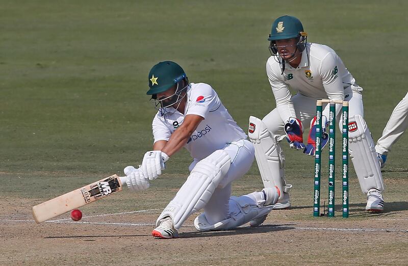 Pakistan batsman Azhar Ali plays a shot. AP