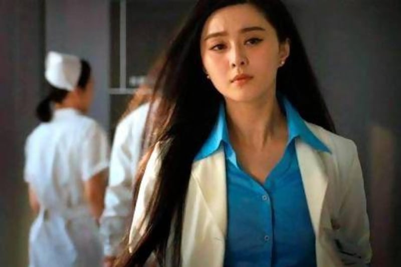 China's biggest female star Fan Bingbing in the Chinese version of Iron Man 3. 
Courtesy Marvel